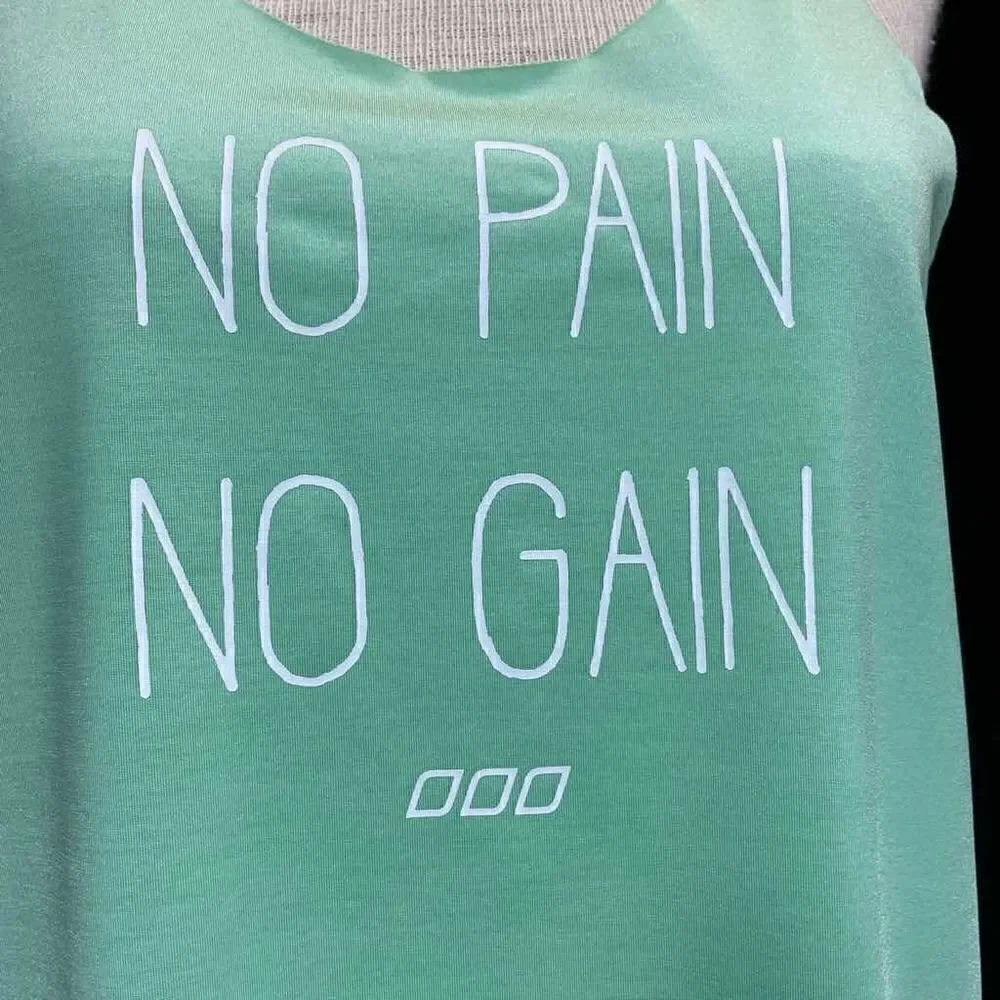 LORNA Jane ‘Easy To Wear’ Active Run Tank in Mint Sorbet Marl Size Medium